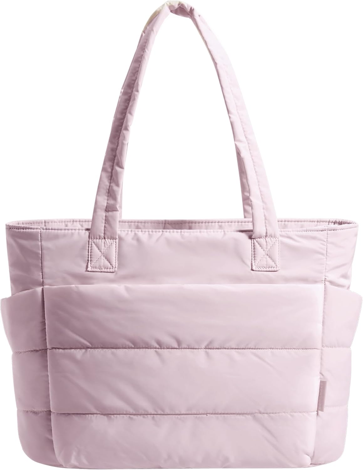 Puffy Tote Bag with Compartments Shoulder Bag Handbag for Travel, Work, Gym